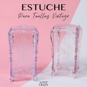 Estuche para toallitas vintage